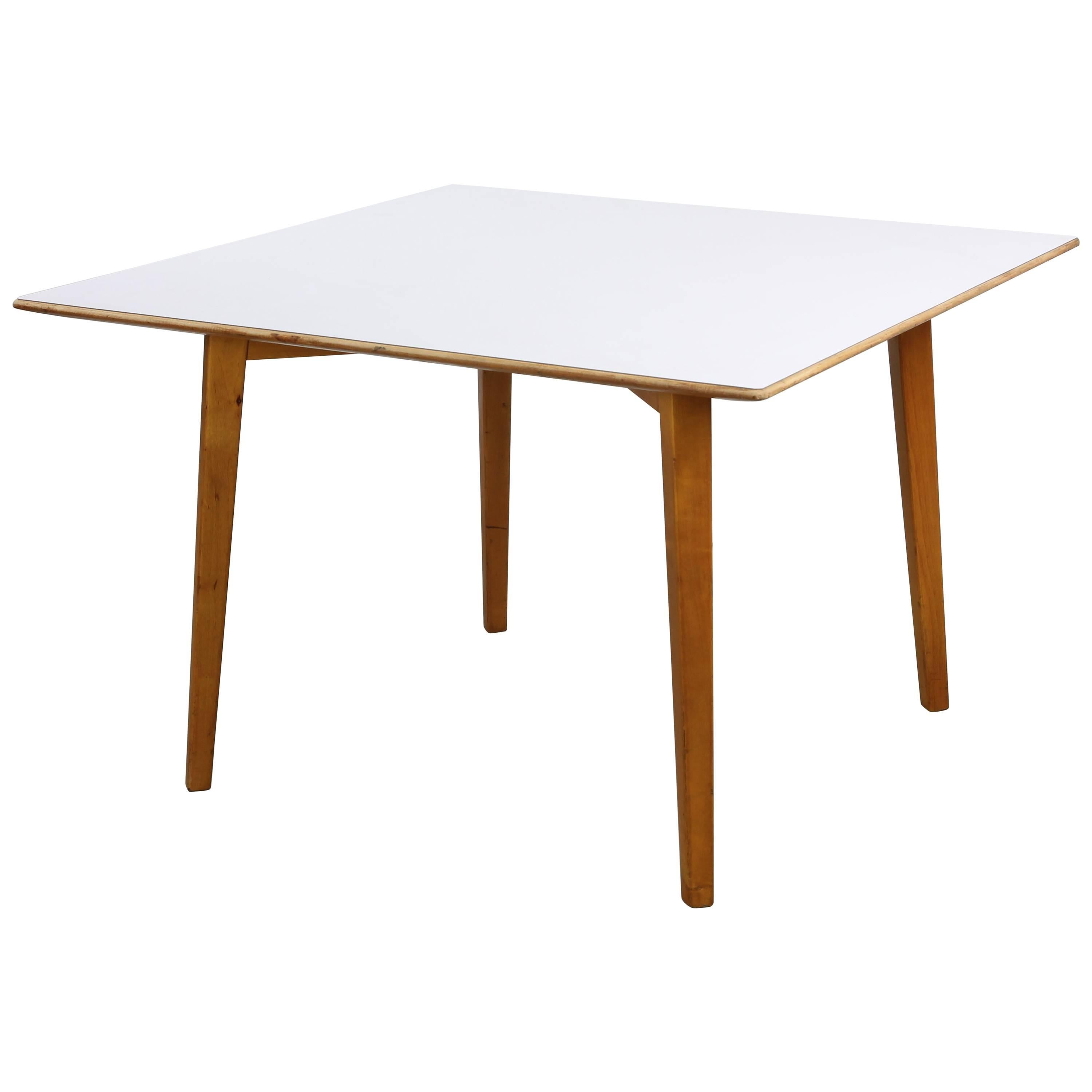 Birch and Laminate Coffee Table by Knoll For Sale