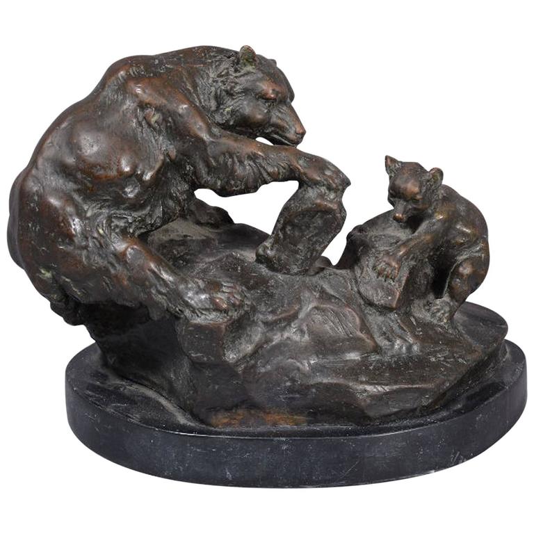 Bronze "Black Bears" by Charles M. Russell at 1stDibs