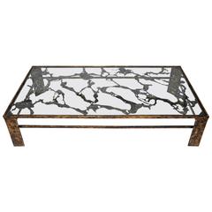 Silas Seandal, Large Signed Bronze Coffee Table