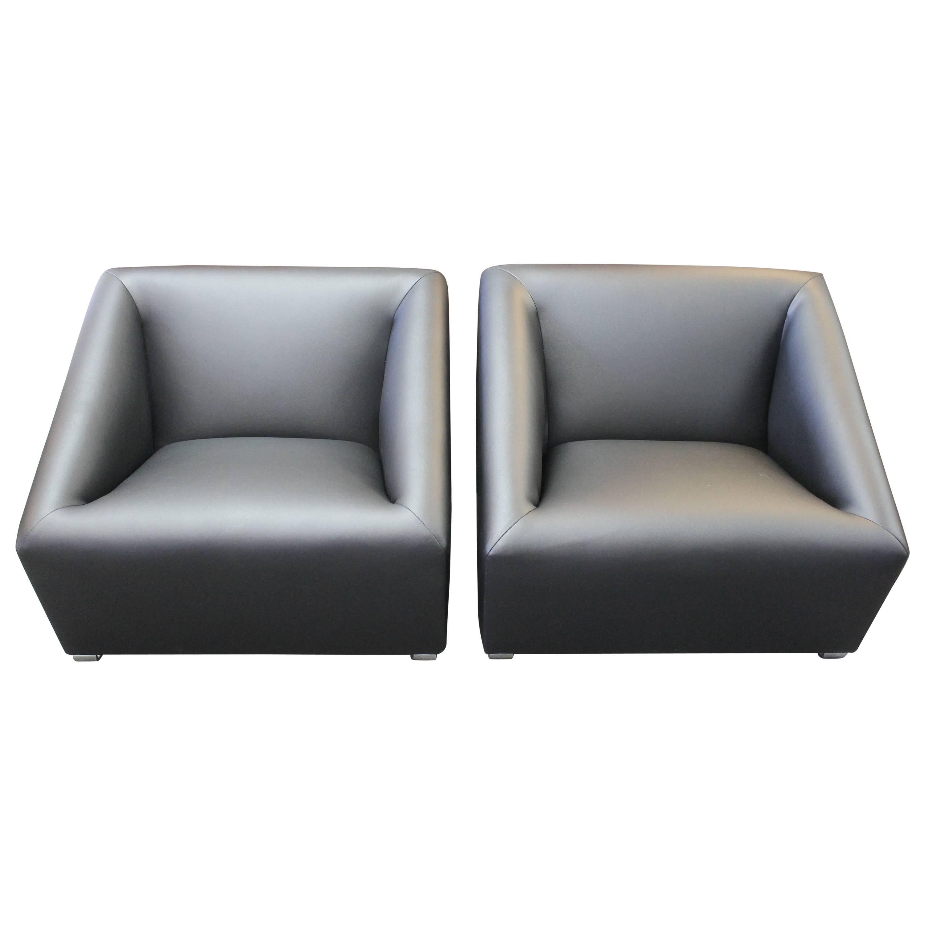 Pair of Lounge Chairs by Bellini