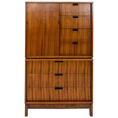 Large Mid-Century Chest on Chest Highboy