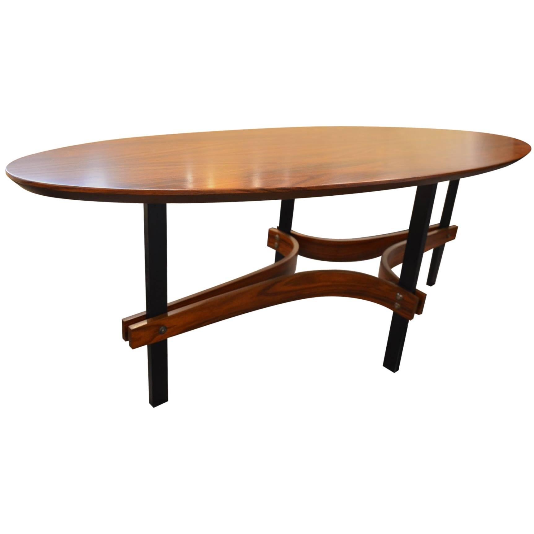 Fantastic Rio Rosewood Cocktail Table, circa 1960 For Sale