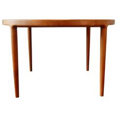 Vintage Beautiful Extendable Danish Round Dining Table in Teak, Denmark, 1960s