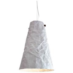 Ono Distressed Aluminium Pendant Light, Matte White