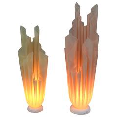 Pair of Athena Table Lamps by Georgia Jacob, 1970s 8