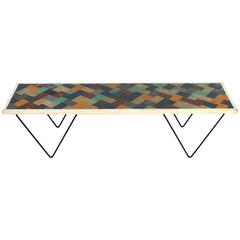 1950s Coffee Table with Mozaik Top 2