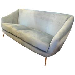 Beautiful Reupholstered Italian Sofa, circa 1960