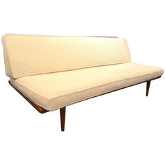 Beautiful Reupholstered Italian Bench, circa 1960