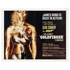 Vintage "Goldfinger" Film Poster, 1964