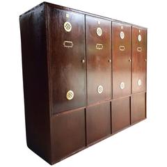 Haberdashery Lockers Cabinet Vintage Retro Mid-Century Industrial
