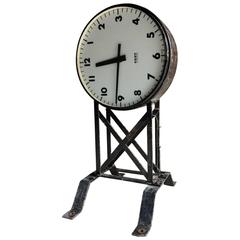 Large Wall Clock Gent of Leicester Mid-Century Loft Style Industrial