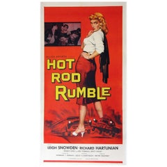 Retro "Hot Rod Rumble" Film Poster, 1957