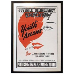 "Youth Aflame" Film Poster, 1944