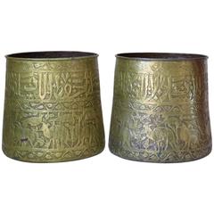 Large Pair of Oriental Copper Pots, circa 1930s 1