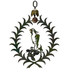 Antique Large Painted Iron "Parrot" Sign, France, Early 20th Century