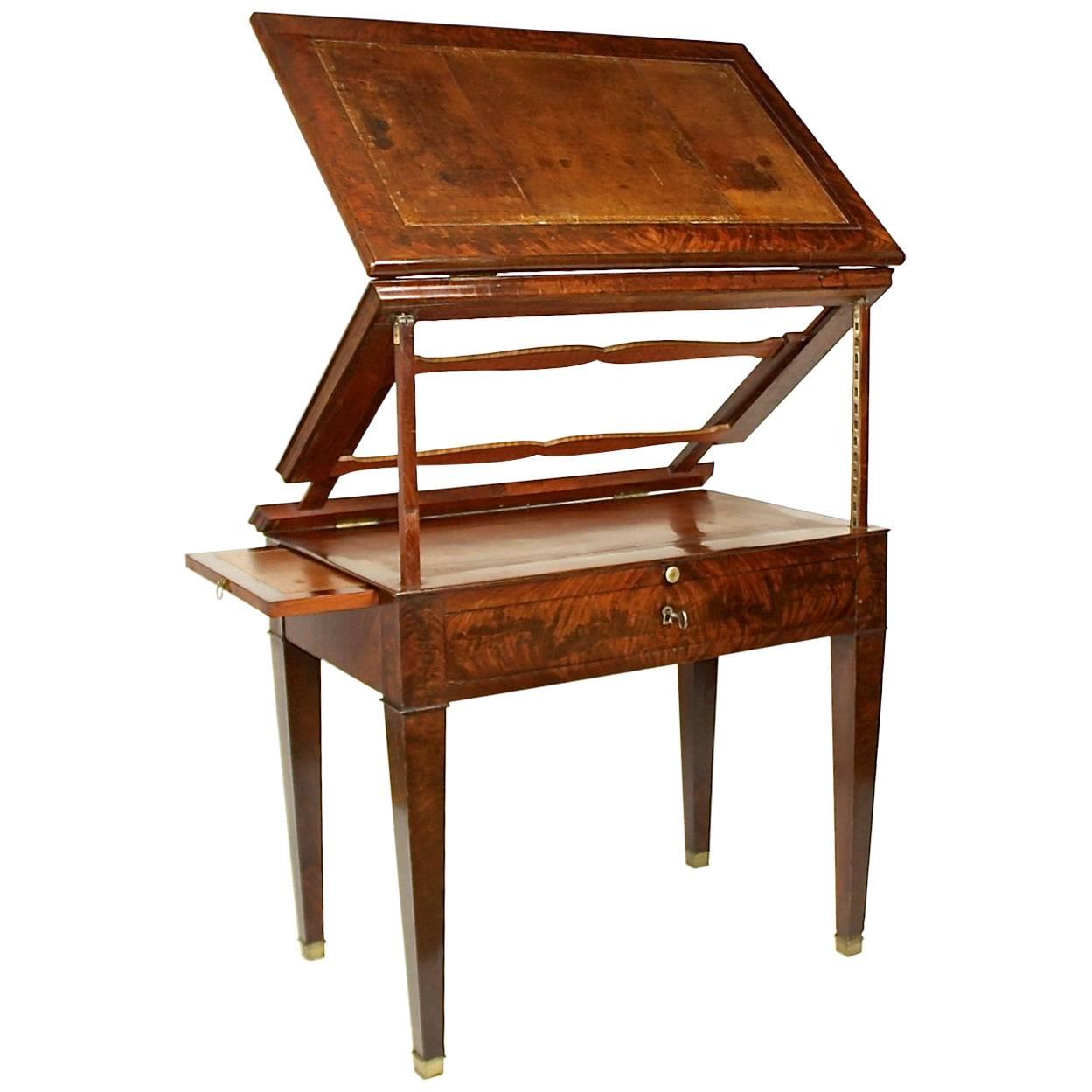 Late 18th Century Mahogany Veneered Architect's Table