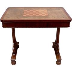 Antique George IV Mahogany Chess Table