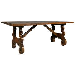 Spanish Colonial Style Walnut Coffee Table