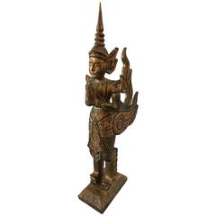 Large Antiques Thai Goddess Statue