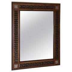 Vintage Moroccan Wood Mirror 8