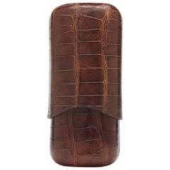 Vintage Alligator Cigar Case