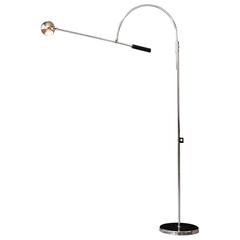 Adjustable Chrome Floor Lamp 'Orbiter' by Robert Sonneman 5