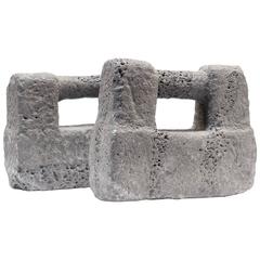 Pair of Chinese "Ishi Sashi" Exercise Weights 6