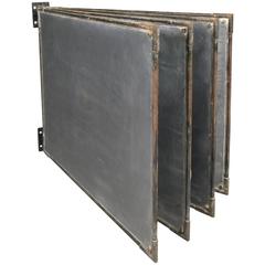 Set of Antique Cast Iron and Slate Chalkboards