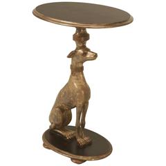 Vintage Italian Whippet Side Table in Original Paint