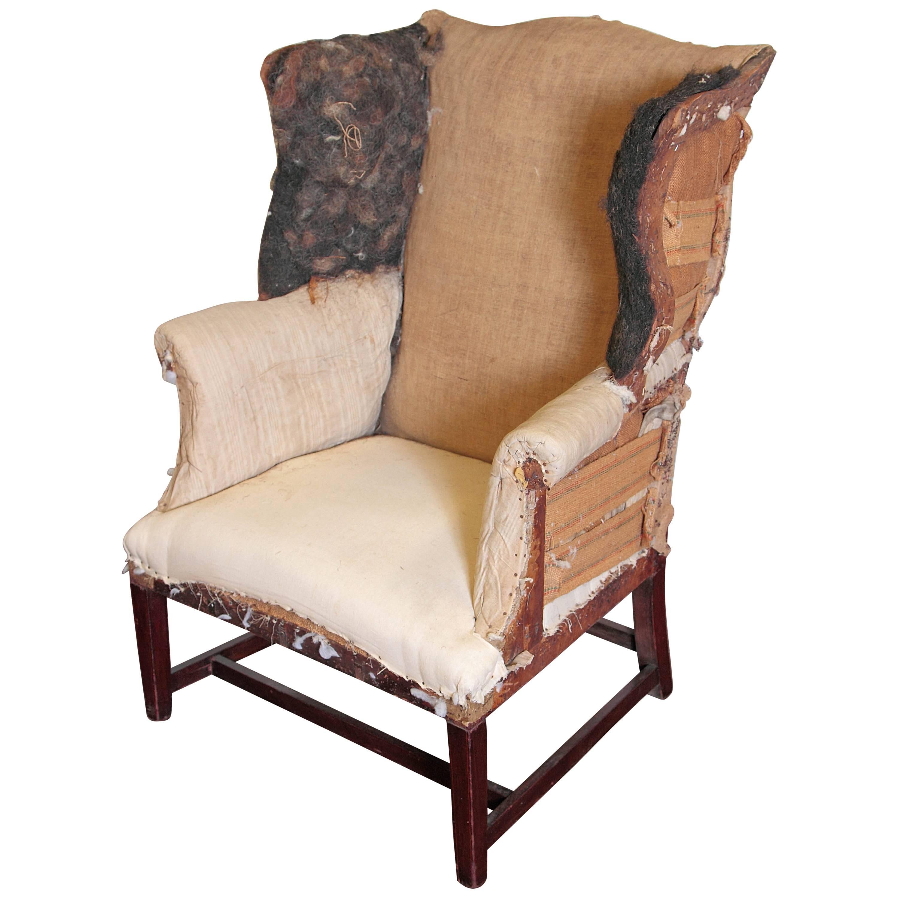 American Hepplewhite Wing Chair