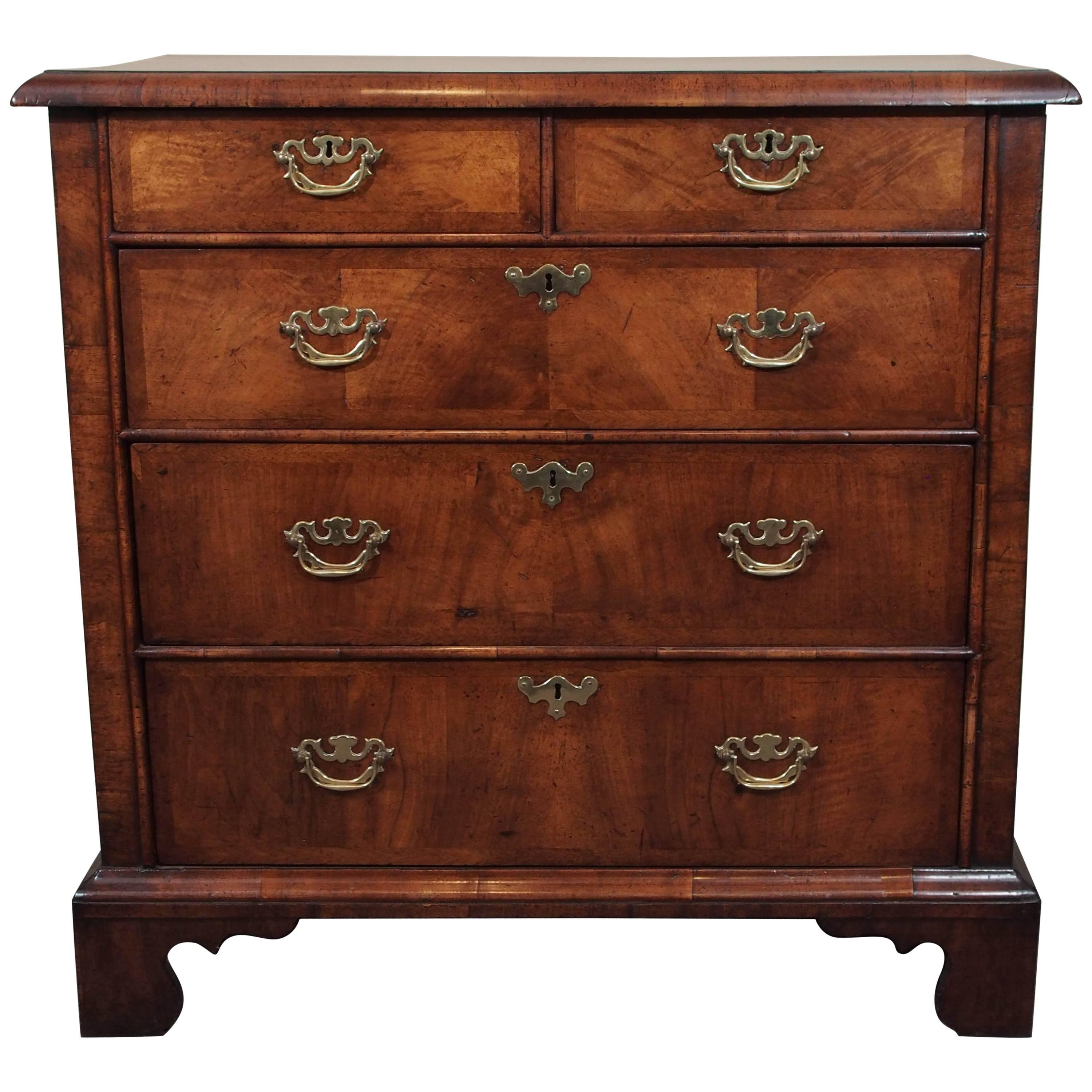 Antique English George I Walnut Chest of Drawers