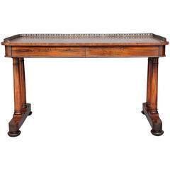 19th Century William IV Rosewood Writing Table Desk