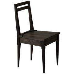 Reunion Dining Chair or Side Chair Shown in Oxidized White Oak