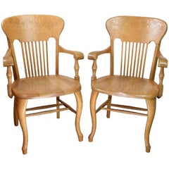 Quartersawn Oak Courtroom Chairs