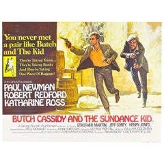 Vintage "Butch Cassidy And The Sundance Kid" Film Poster, 1969