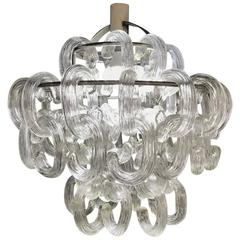 Mid-Century Modern Chandelier by Fratelli Toso, Designed by Giusto Toso, 1968