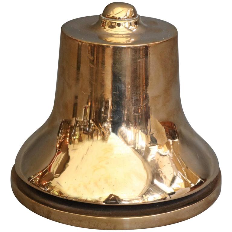 Heavy Brass Bell For Sale at 1stdibs