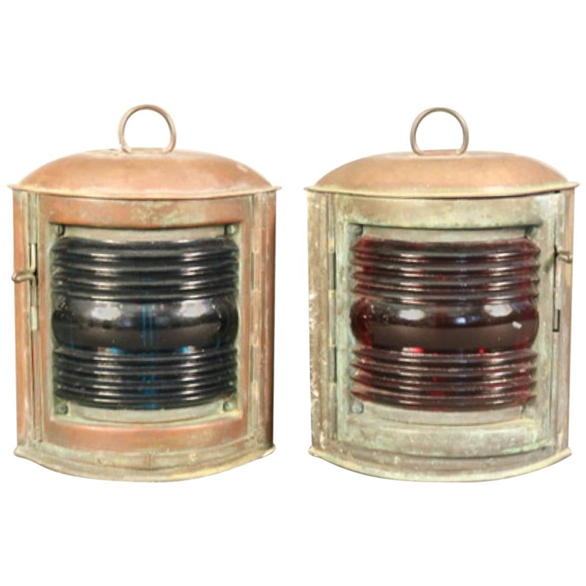 Pair of Port and Starboard Lanterns