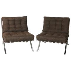 Pair of Barcelona Chairs 1