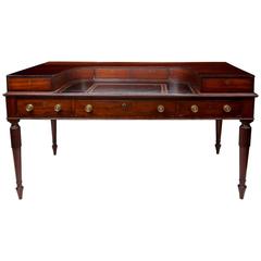 Early 19th Century Regency Mahogany Carlton House Desk, circa 1820
