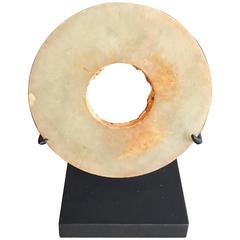 Ancient Chinese Handmade Jade Bi Genuine Specimen from 2000 BC 5
