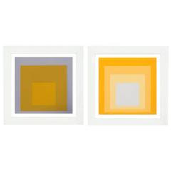 Pair of Josef Albers "Homage to the Square"