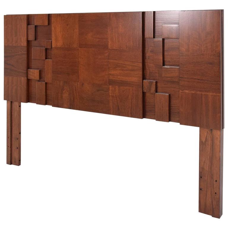 Mid Century Modern Brutalist Lane Full Queen Size Headboard Mid Century Modern Brutalist Lane Full Queen Size Headboard Excellent For