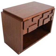 Mid-Century Modern Lane Brutalist Nightstand