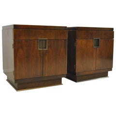 Pair of Boxer Chests Designed by William Sofield for Baker Furniture