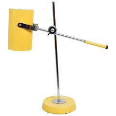 Mid-Century Modern Yellow Table Lamp 6
