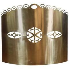 French Art Deco Period Brass Fire Screen, circa 1920-1930 9