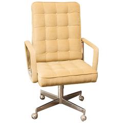 Executive Desk Chair in Donghia Mohair