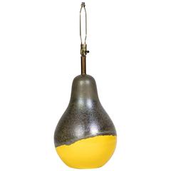 Italian Ceramic Pear Lamp