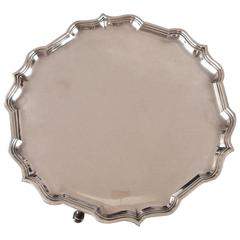 English Sterling Silver Salver Retailed by Harrod's
